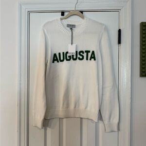 White Augusta Crewneck Sweater